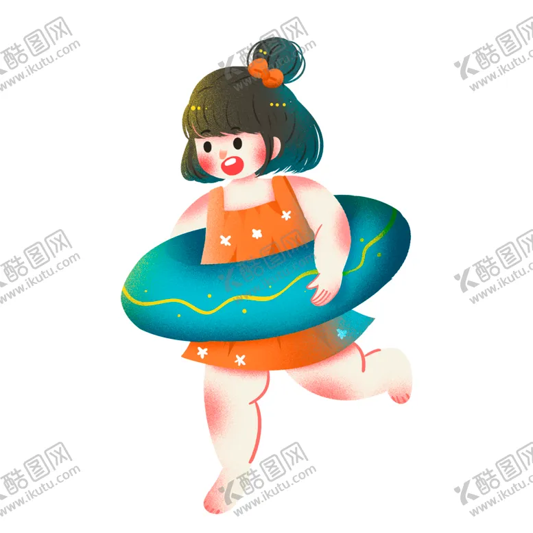 编号：87785506231858304672【酷图网】源文件下载-游泳的小女孩
