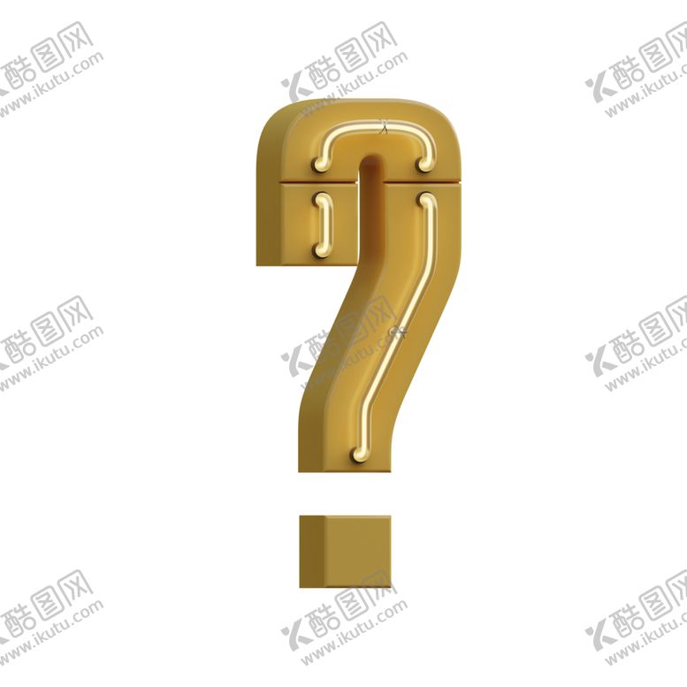 编号：92259005121530594183【酷图网】源文件下载-高清立体灯管符号元素