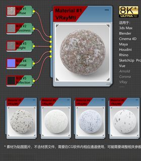 8K超清冰雪环境材质贴图