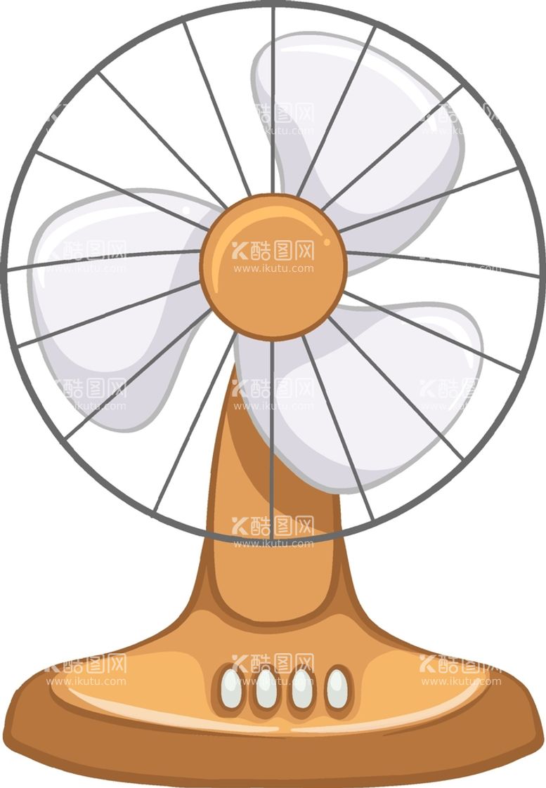 编号：60802011120020344610【酷图网】源文件下载-卡通电风扇