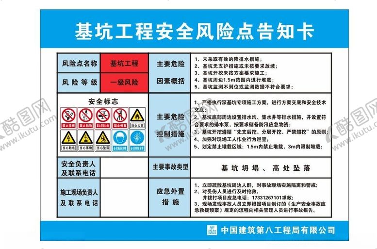 编号：72239802251940317152【酷图网】源文件下载-安全风险告知卡