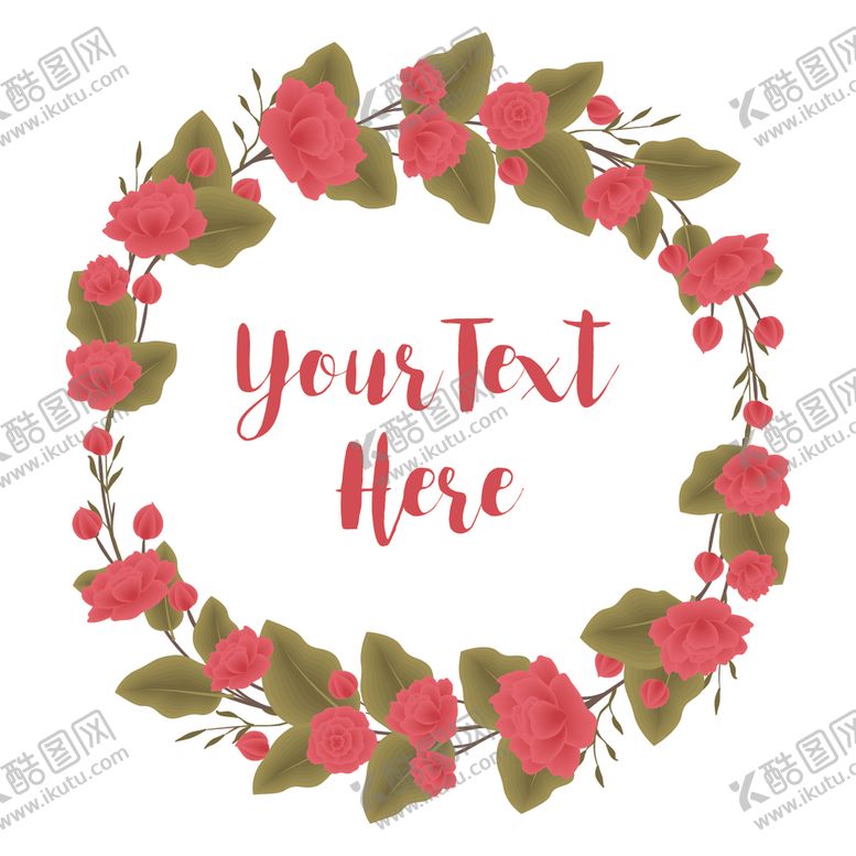 编号：93807210290831274392【酷图网】源文件下载-植物花环