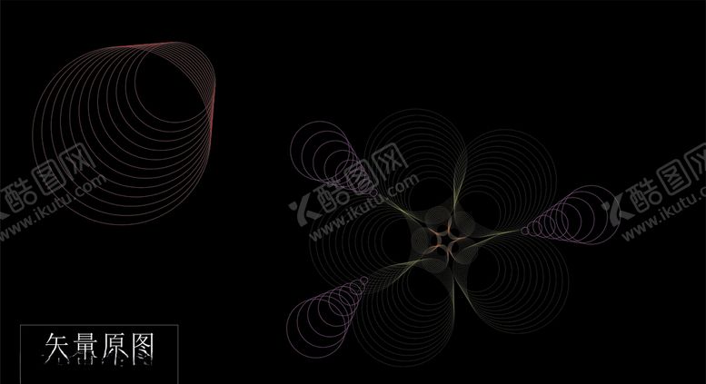 编号：83718609300429271235【酷图网】源文件下载-彩色线条花