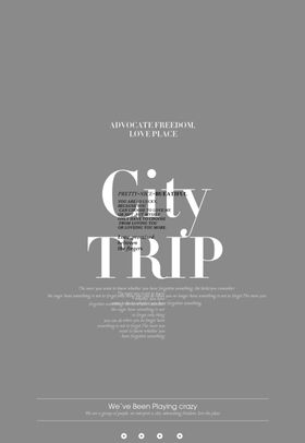 蓝色高级风城市攻略旅行相册记录PPT