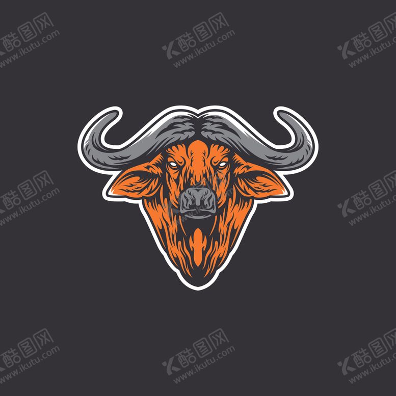 编号：24387409261228471159【酷图网】源文件下载-牛头标志