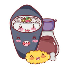 卡通日本寿司