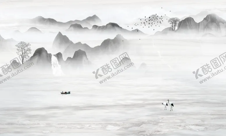 编号：48072602251935399832【酷图网】源文件下载-水墨山水画