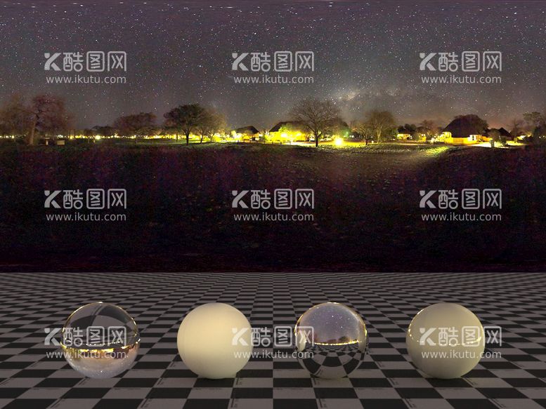 编号：54205712032120186594【酷图网】源文件下载-C4D城市夜景贴图HDR贴图