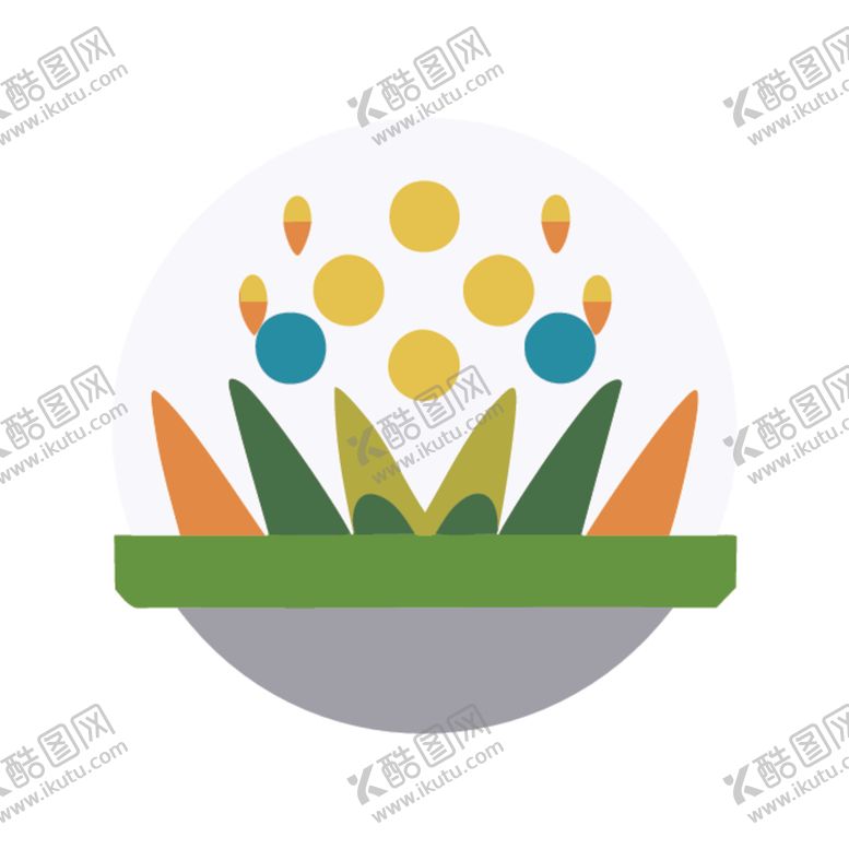 编号：82756001301854194078【酷图网】源文件下载-卡通草地春天元素草坪绿色小草植