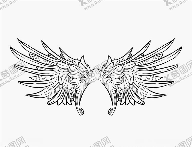 编号：89704809280347317437【酷图网】源文件下载-矢量翅膀
