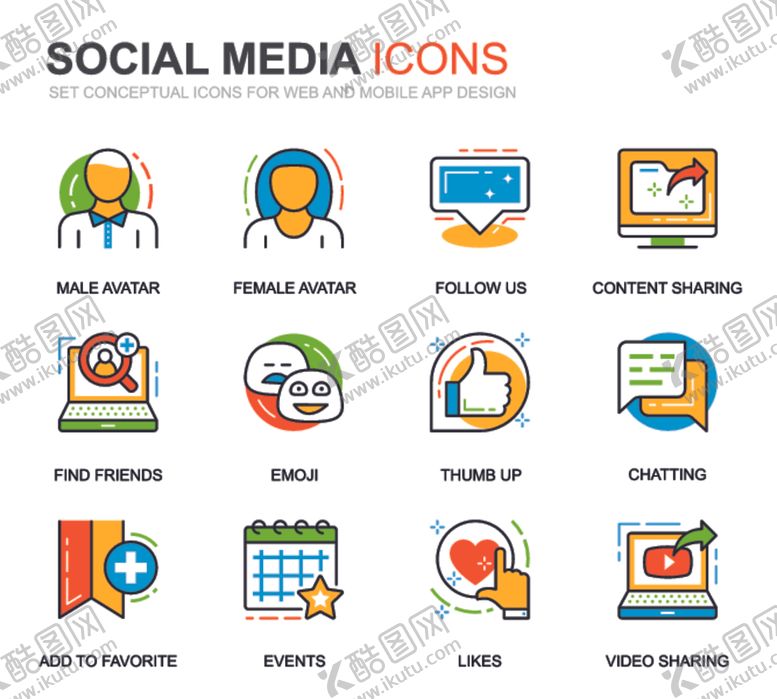 编号：42242010311222473063【酷图网】源文件下载-扁平图标