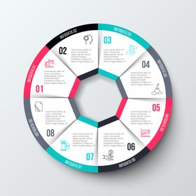 矢量办公分类图表元素