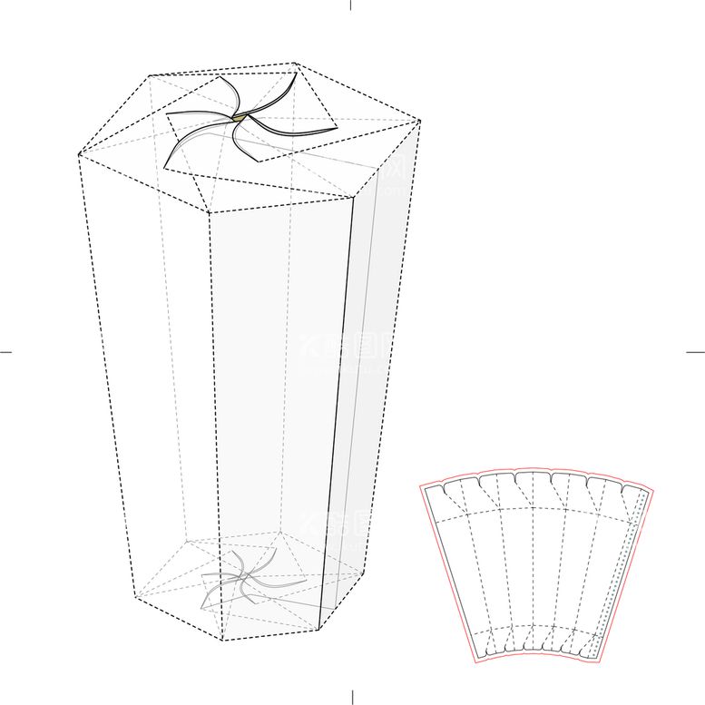 编号：19542809161611439068【酷图网】源文件下载-包装盒刀版图
