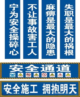 施工警示海报