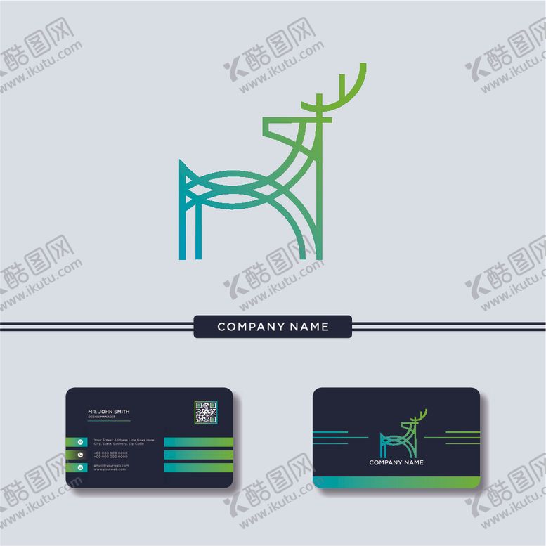 编号：94649211011002375302【酷图网】源文件下载-鹿头标志