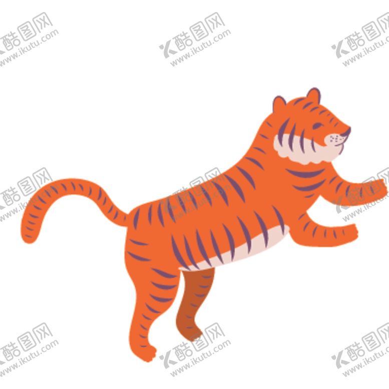 编号：88535210261954546830【酷图网】源文件下载-创意老虎插画图案