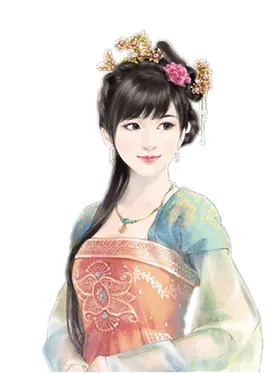 古装帅哥美女插画图片旗袍风手绘中国风