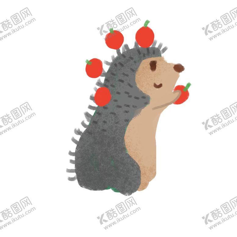 编号：25164109291336258686【酷图网】源文件下载-手绘刺猬