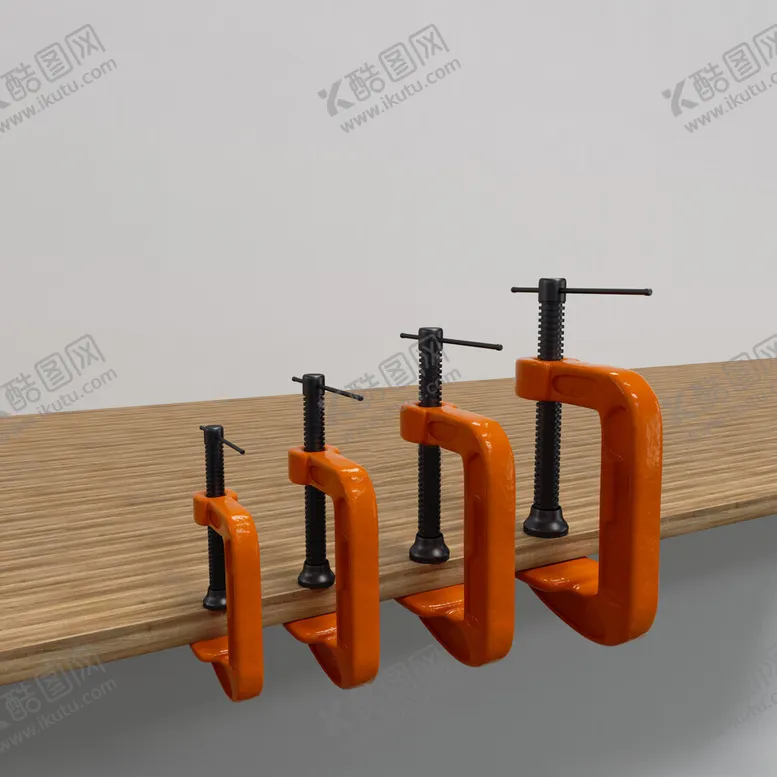 编号：26874302141307379685【酷图网】源文件下载-C4D模型木工夹