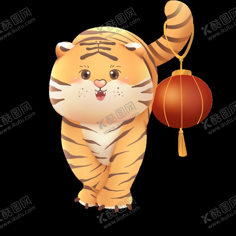 编号：92918310170001017824【酷图网】源文件下载-  虎年国潮插画图片