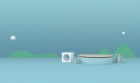 C4D海报场景建模渲染
