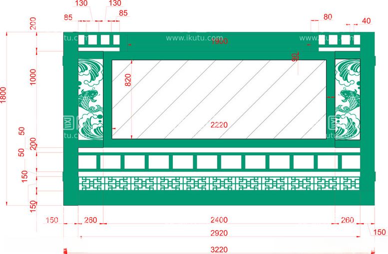 编号：71622212132114295526【酷图网】源文件下载-户外鲤鱼造型宣传文化长廊