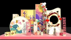 新中式七夕国潮美陈