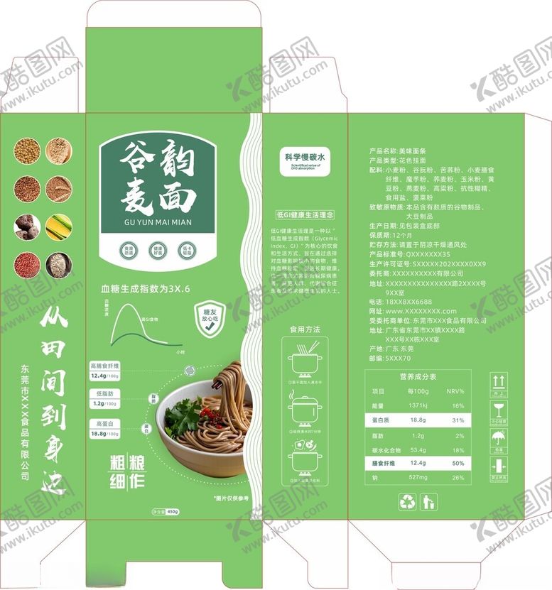 编号：71662405182014225480【酷图网】源文件下载-粗粮面包装盒