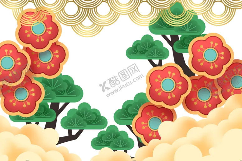 编号：44088104260043261745【酷图网】源文件下载-新年边框