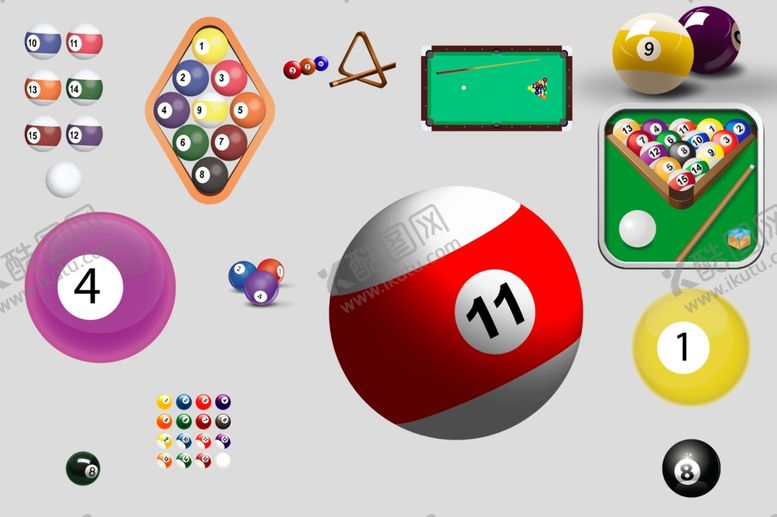 编号：92023810101230038584【酷图网】源文件下载-台球