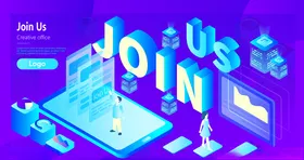 未来科技插画图案