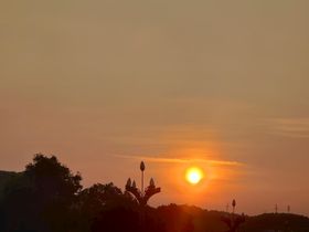 日落风景背景