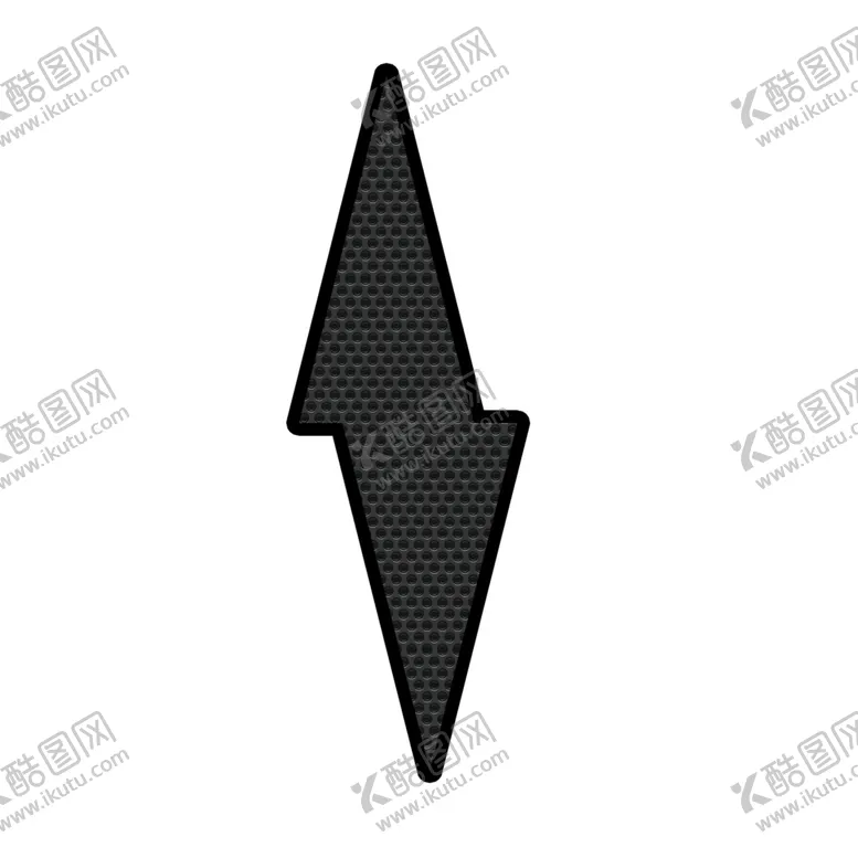 编号：55196907010540266109【酷图网】源文件下载-黑色描边金属圆格闪电图标