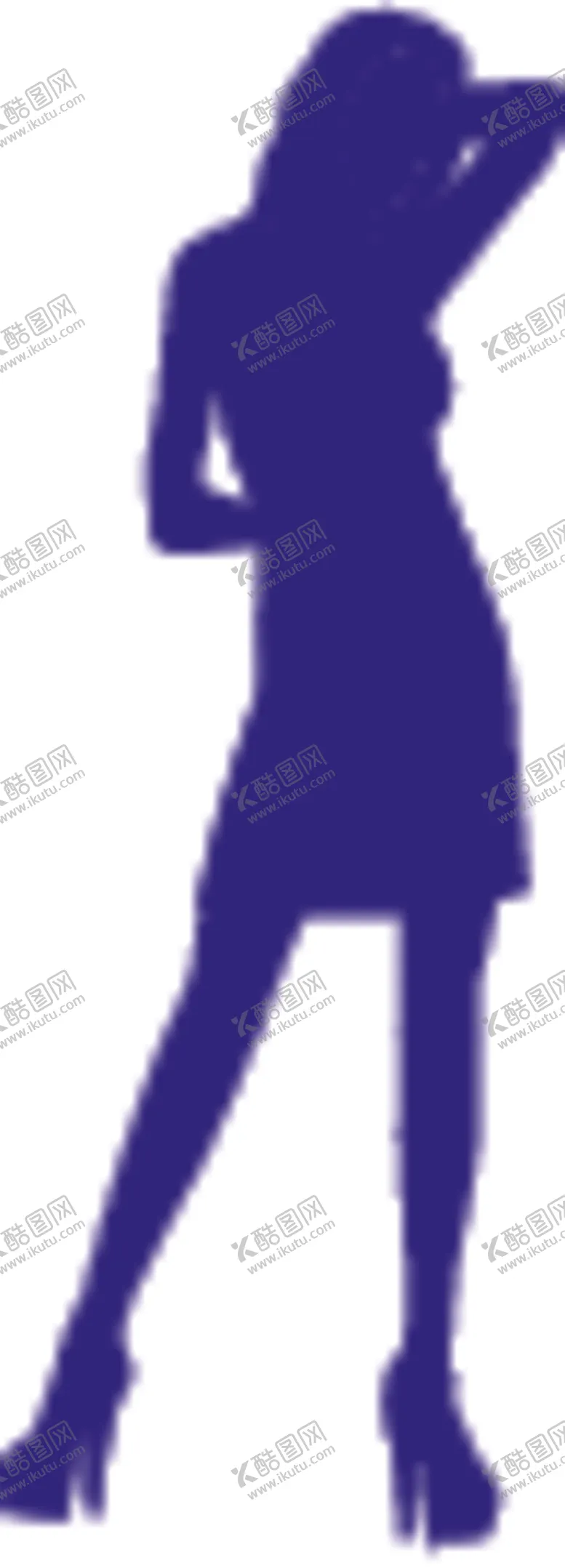 编号：30788305031905313653【酷图网】源文件下载-时尚美女剪影