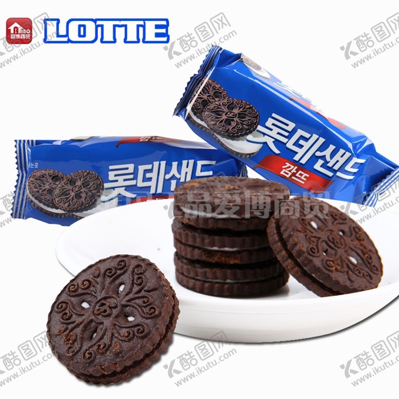 编号：14272010311746529821【酷图网】源文件下载-乐天奥利奥巧克力夹心饼干