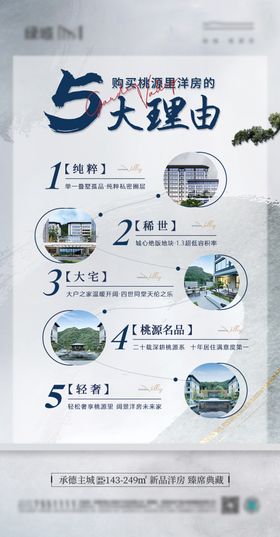 地产5大理由价值点海报 