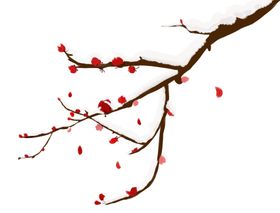 中国风水墨梅