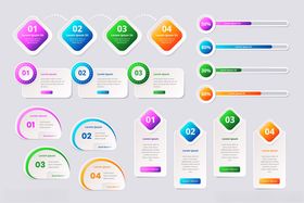 多彩信息图表模板集合