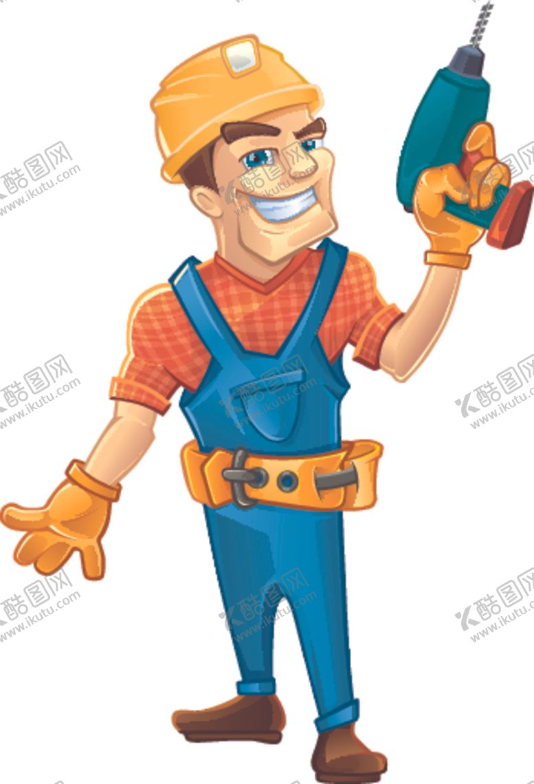 编号：84195909260841501129【酷图网】源文件下载-卡通工人