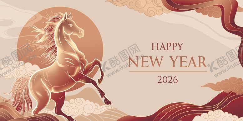 编号：70769904032037014582【酷图网】源文件下载-马年新年欢庆画面