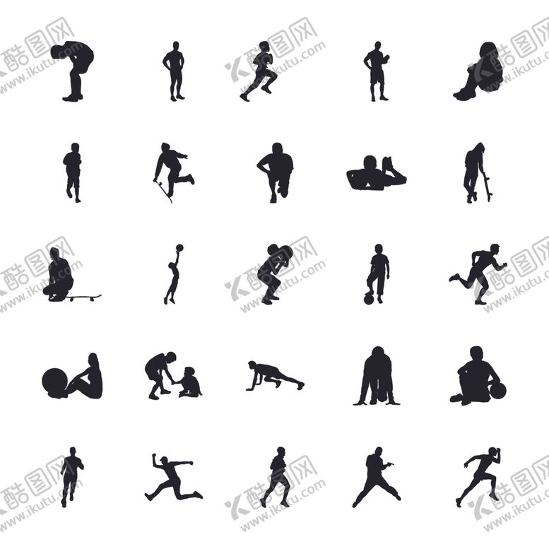 编号：42126210170357324350【酷图网】源文件下载-运动剪影