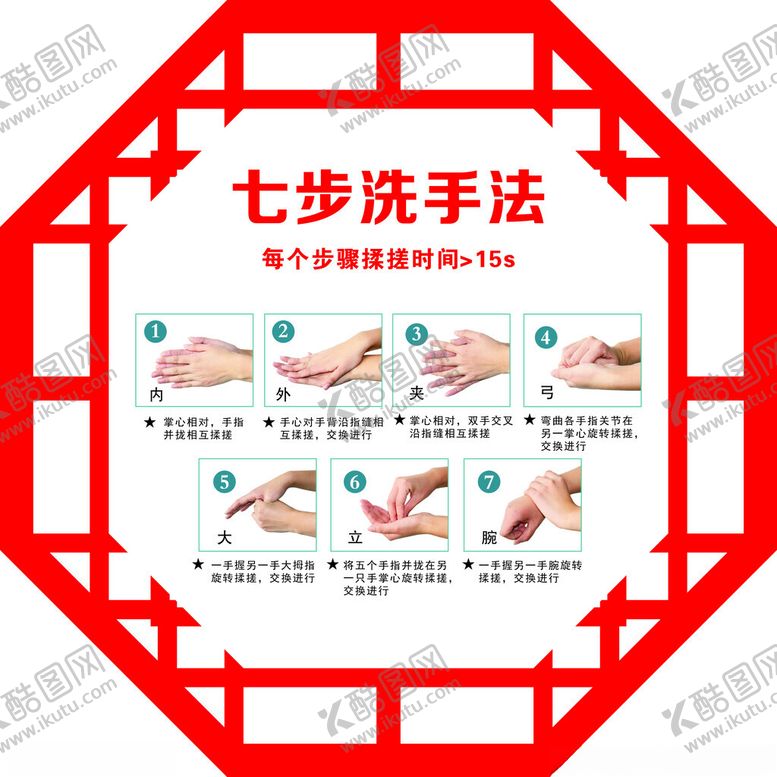 编号：37143812181045564054【酷图网】源文件下载-七步洗手法