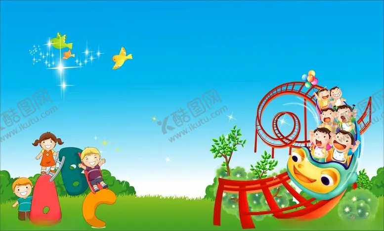 编号：20735401311649259335【酷图网】源文件下载-幼儿园卡通背景