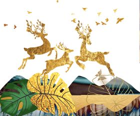 麋鹿画