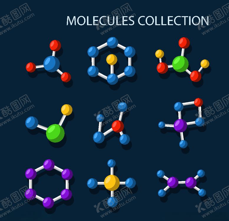 编号：43057710190142074492【酷图网】源文件下载-分子背景