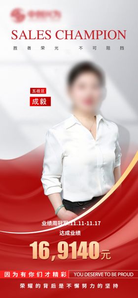 业绩周冠军海报