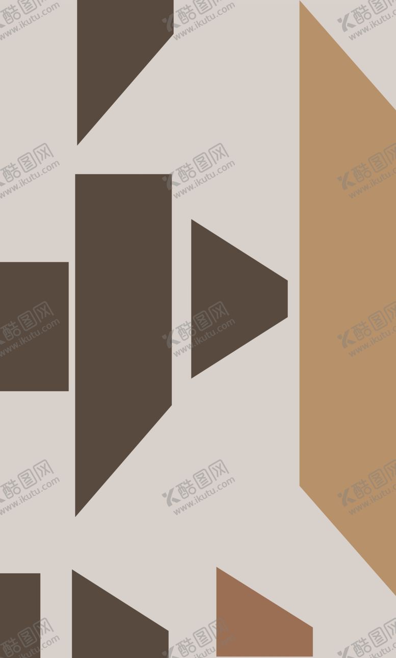 编号：30615312160923507734【酷图网】源文件下载-抽象几何线条玄关装饰画