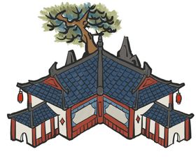 手绘古建筑