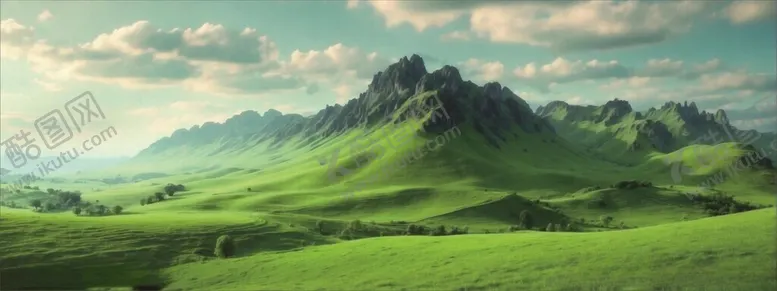 编号：75864302201441481471【酷图网】源文件下载-绿山背景