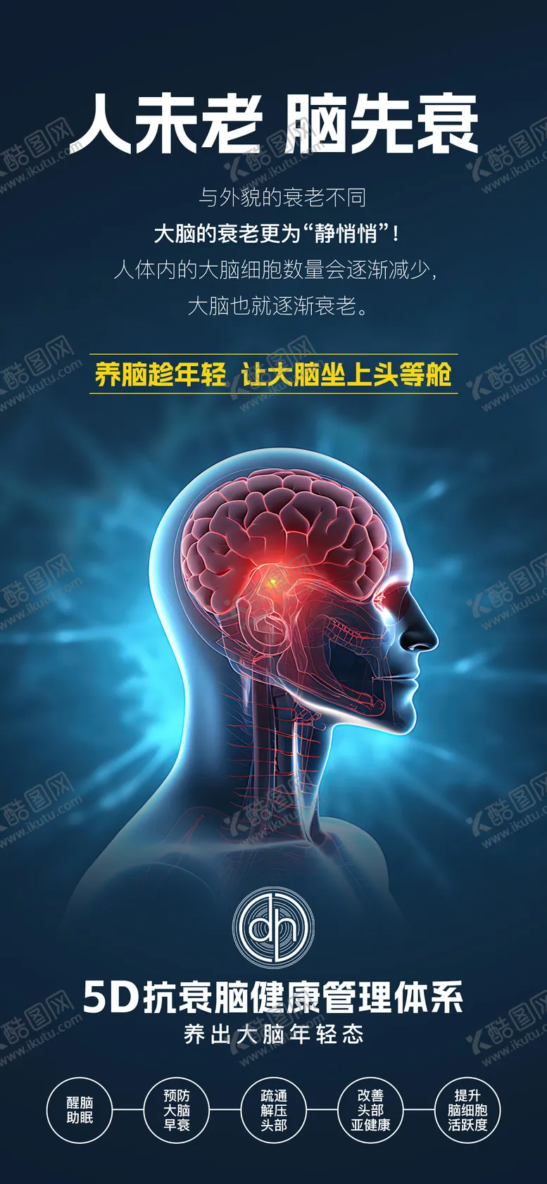 编号：18564509011522344853【酷图网】源文件下载-大脑抗衰海报